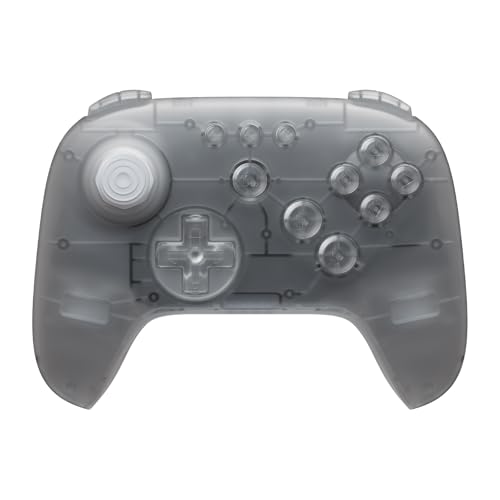8Bitdo 64 Bluetooth Controller for Analogue 3D, Glacier | Switch/Switch 2, Windows and Android Support, Wired USB, D-Input/S-Input Modes, Hall Effect Joystick, Vibration - color: Glacier