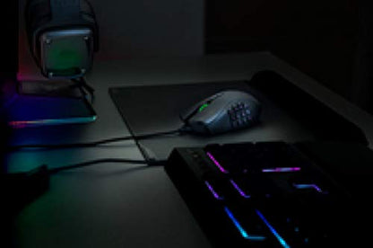 Razer Naga Trinity Gaming Mouse: 16,000 DPI Optical Sensor - Chroma RGB Lighting - Interchangeable Side Plate w/ 2, 7, 12 Button Configurations - Mechanical Switches - style: Naga Trinity