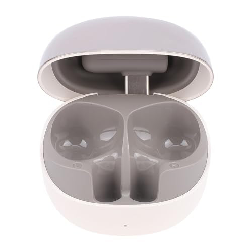 Jiawu Wireless Gaming Earbuds Ultra Low Latency Dual Device Connectivity for PC VR Phone Tablet with ENC Mic USB C Dongle (White)