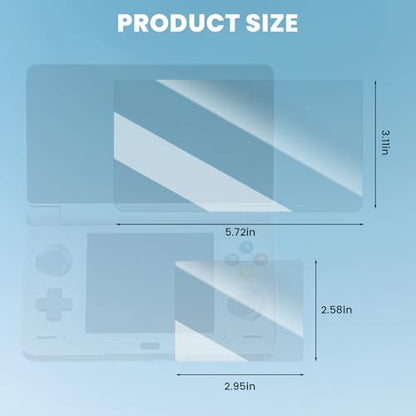 4 PCS Screen Protector for AYN THOR Handheld Console, Tempered Glass Protection Accessories, Scratch-Resistant, High-Definition, Easy Install, (Upper & Lower Screen)