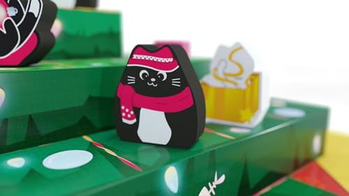 Smirk & Dagger Boop The Halls Board Game Holiday Strategy Game for 2 Players, Ages 10+, 3D Gameboard, Painted Cat Meeples, Alternate Win Conditions, Fun & Challenging Abstract Game - style: BOOP THE HALLS