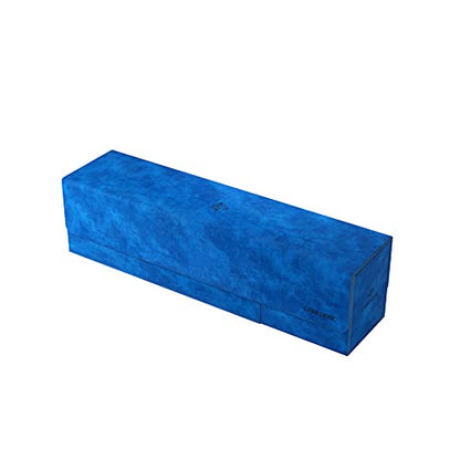 GameGenic Cards Lair 400+ Convertible Deck Box | Double-Sleeved Card Storage | Premium Card Game Protector | Nexofyber Surface | Holds up to 400 Cards | Blue Color, (GGS20085ML) - color: Blue
