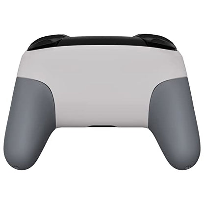 eXtremeRate SFC SNES Classic EU Style Faceplate Backplate Handles for Nintendo Switch Pro Controller, Soft Touch Replacement Grip Housing Shell Cover with Colorful ABXY Buttons for Nintendo Switch Pro - color: Classic SFC SNES EU Style