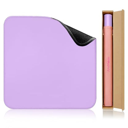 Purple 31.5" Crease-Free Non-Slip Noise Reduction Mahjong Mat | American Mahjong Table Cover with Carrying Bag for Poker Card Games Dominoes & Board Games - color: Purple