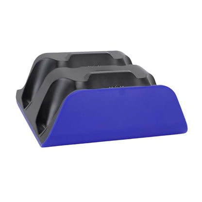 Controller Charging Station for Edge, Dual Game Console Charger Dock with Storage Stand and USB Cable, Blue Black, Ideal for Gamers - color: Blue Black