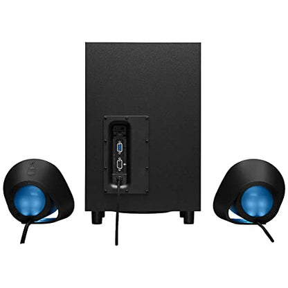 Logitech G560 PC Gaming Speaker System with 7.1 DTS X - Black | 7.1 DTS:X Ultra Surround Sound, Bluetooth, USB, Subwoofer + 2 Satellite Speakers, LIGHTSYNC RGB