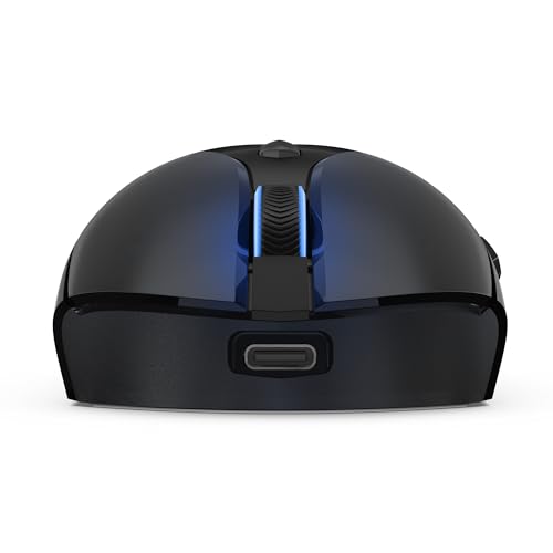Lenovo Legion M410 Wireless RGB Gaming Mouse – 6 Button Palm Grip Mouse with 16,000 DPI, 53 Hour Rechargeable Battery, 2-Zone RGB Lighting, NVIDIA Reflex Compatible - color: Translucent, size: Medium | Right Handed, style: M410