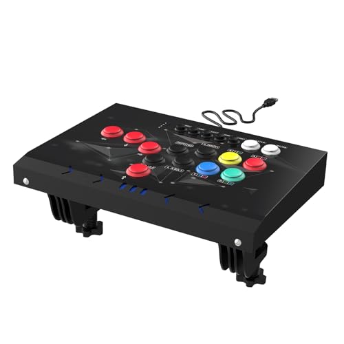 NBCP Arcade Fight Stick - Arcade fighting Joystick -Street Fighter Games Controler with Turbo for PS3, Nintendo Switch, PC Windows (7/8/10/11), Android TV Box,Raspberry Pi,NEOGEO Mini