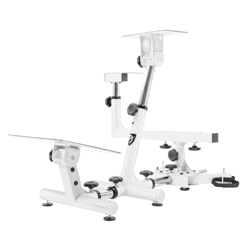 Arozzi Velocita Universal Racing Simulator Cockpit Compatible with Most Racing Sim Gear and Gaming Chairs Collapsible Telescopic and Portable - White | Universal, Compatible with Racing Sim Gear & Gaming Chairs, Collapsible, Telescopic, Portable - color: