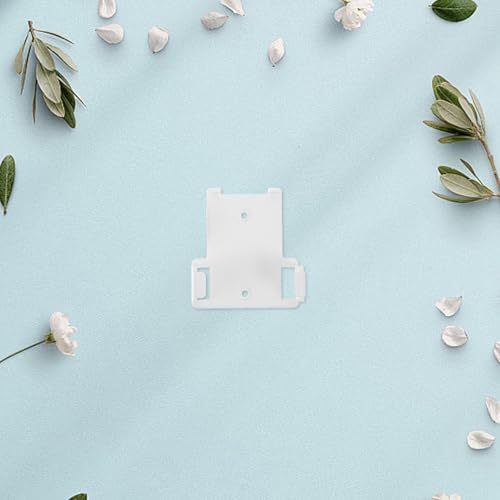 2pcs Fan Remote Holder Wall Mount, Remote Holder Wall Mounted, Plastic Adhesive Bracket for Controller, Organizer for Living Room Bedroom and Office White