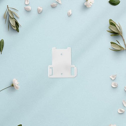 2pcs Fan Remote Holder Wall Mount, Remote Holder Wall Mounted, Plastic Adhesive Bracket for Controller, Organizer for Living Room Bedroom and Office White