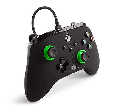 PowerA Enhanced Wired Controller for Xbox Series X|S - Green Hint, Officially Licensed for Xbox - color: Green Hint