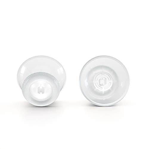eXtremeRate Transparent Replacement 3D Joystick Thumbsticks for PS5 Controller, Analog Thumb Sticks with Screwdriver for PS4 Slim Pro Controller - color: Transparent