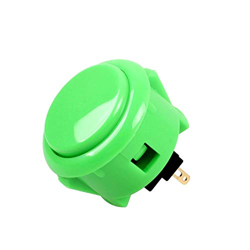 Sanwa JLF-TP-8YT Joystick + Sanwa 8 pcs OBSF-30 Push Button Bundle Kit Color : Green - for Arcade Game 4 & 8 Way Adjustable, Compatible with Catz Mad SF4 Tournament Joystick S@NWA - color: Green