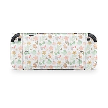 Glossy Glitter Gaming Skin Compatible with Nintendo Switch 2 Console Only - Neutral Flowers - Premium 3M Vinyl Protective Wrap Decal Cover - Easy to Apply | Crafted in The USA by MightySkins - color: Neutral Flowers, size: Switch 2 Console Skin Only, styl