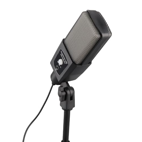 Fabater Gaming USB Microphone with RGB Light for Streaming Podcasting and Recording in Aluminum Alloy, 1 X Stand
