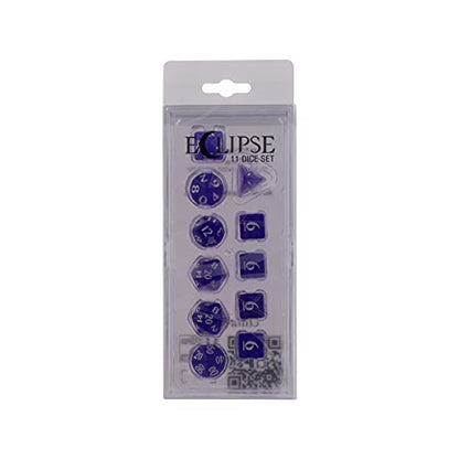Ultra PRO - Eclipse 11 Dice Set (Royal Purple) - Great Dice Set for All Kinds of Card Games and Board Games Such As, DND, MTG, and RPG - UP Your Game with Ultra PRO - color: Royal Purple