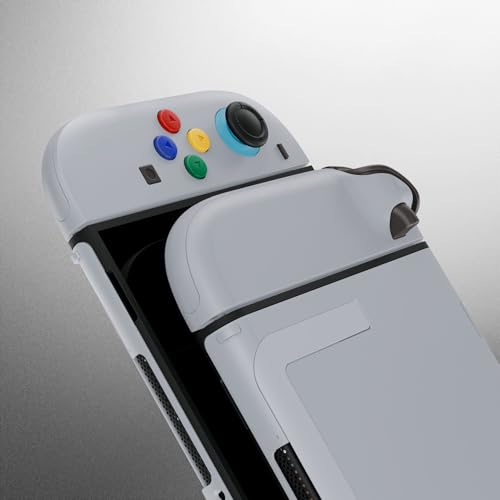 eXtremeRate DIY Replacement Shell Buttons for Nintendo Switch 2, Custom Full Set Rear Back Plate Controller Housing with Button for Switch 2 Console & Joycon 2 - Deluxe Version - New Hope Gray - color: New Hope Gray