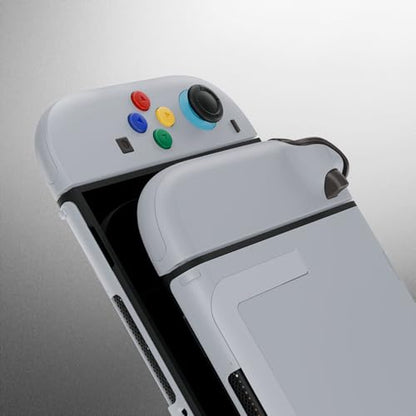 eXtremeRate DIY Replacement Shell Buttons for Nintendo Switch 2, Custom Full Set Rear Back Plate Controller Housing with Button for Switch 2 Console & Joycon 2 - Deluxe Version - New Hope Gray - color: New Hope Gray