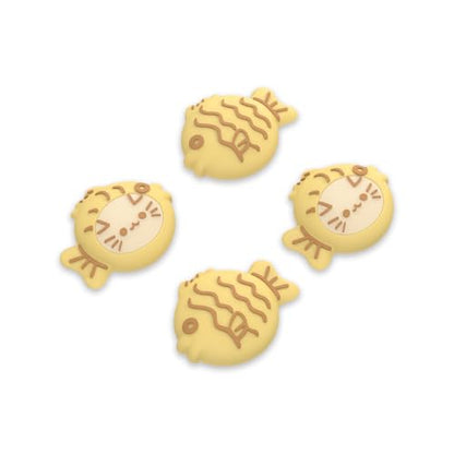 PlayVital Cute Thumb Grip Caps for Nintendo Switch 2 Pro, Switch Pro Controller, Joystick Caps Cover for ps5, Edge, ps4, Xbox Series X/S, Xbox One, Elite Series 2 Controller - Taiyaki Kitten - color: Taiyaki Kitten