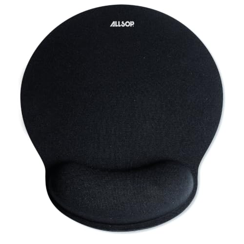 Allsop Mouse Pad Pro Memory Foam Mouse Pad - Black (30203) - color: Black, size: 10.8L x 10.6W inches