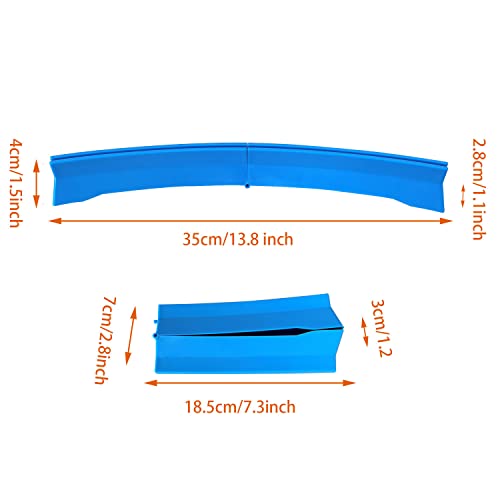 2 Pack Playing Cards Holder for Bridge Canasta Card Game - Foldable Card Holders for Playing Cards - Curved Playing Card Rack for Adults Seniors Arthritis - style: 2 blue
