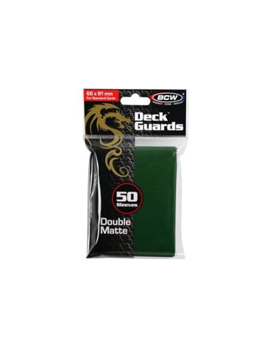 BCW Deck Guard (50 Count), Matte Green - color: Green