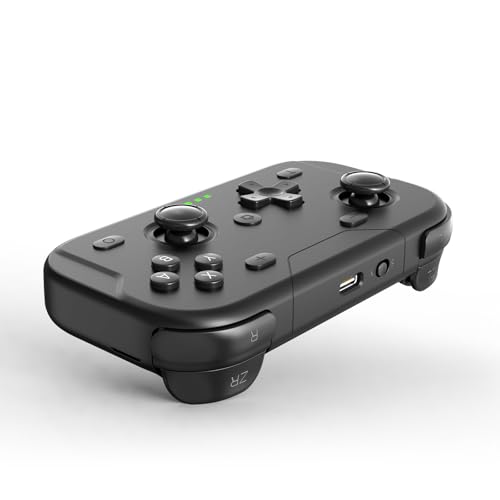 AceGamer Wireless Pocket Controller for Nintendo Switch/Switch 2/Android/iOS/PC/Steam Deck/Phone,1000Hz Polling Rate, Bluetooth Controller with Lift-and-Lock Joysticks/6-Axis Gyroscope/Turbo/Vibration (Black) - color: Black, size: Small