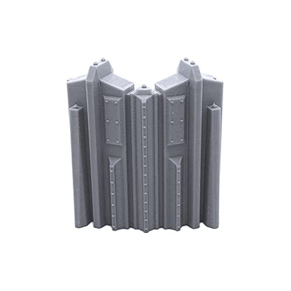 EnderToys Tall Connecting Barricade Wall Set, Terrain Scenery for Tabletop 28mm Miniatures Wargame, 3D Printed and Paintable