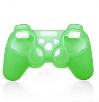 Soft Silicone Case Skin Cover Case Shell Protective Case for Sony PS3 Controller Gel Rubber Protective Case (Green) - color: Green