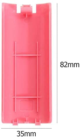 Battery Back Cover Case Door Sell Lid for Wii Remote Controller Replacement (Pink) - color: Pink