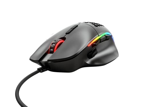 GLORIOUS Gaming Model I Wired Gaming Mouse - 69g Superlight, 2 Swappable Buttons, RGB, PTFE Feet, 9 Programmable Buttons, Side Thumb Rest - Black - color: Matte Black, size: Model I Wired