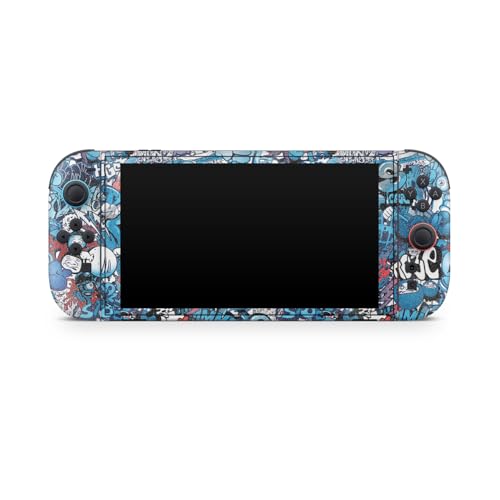 Glossy Glitter Gaming Skin Compatible with Nintendo Switch 2 Console Only - Blue Meanies - Premium 3M Vinyl Protective Wrap Decal Cover - Easy to Apply | Crafted in The USA by MightySkins - color: Blue Meanies, size: Switch 2 Console Skin Only, style: Glo