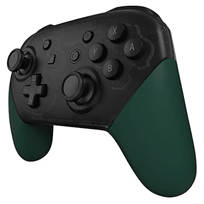 eXtremeRate Racing Green Replacement Handle Grips for Nintendo Switch Pro Controller, Soft Touch DIY Hand Grip Shell for Nintendo Switch Pro Controller - Controller NOT Included - color: Racing Green