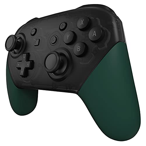 eXtremeRate Racing Green Replacement Handle Grips for Nintendo Switch Pro Controller, Soft Touch DIY Hand Grip Shell for Nintendo Switch Pro Controller - Controller NOT Included - color: Racing Green