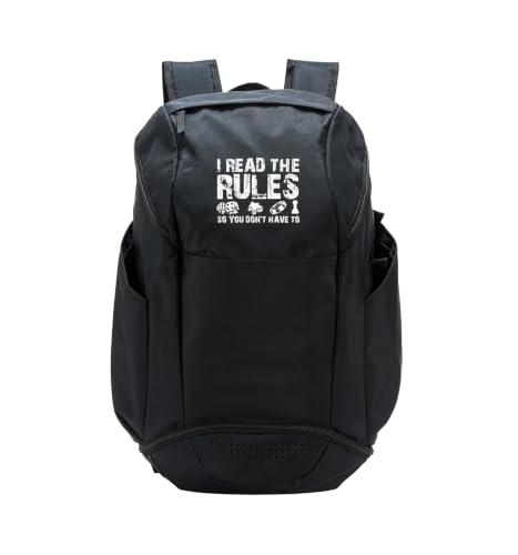 Board Games Vintage Game Night Men Women I Read The Rules Sport Backpack