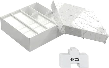 Card Storage Bbox, 4 Row Card Box for Standard Card with Card Stoppers 1Pcs | 4 Row Cardboard Storage Box for Standard Card Laminated Cardboard Surface Card Stopper - size: 1 Pack
