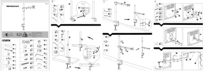 WINGFLEX Overhead Panel Mount Standards Bracket Specially Designed for WINGFLEX A320 Overhead Panel
