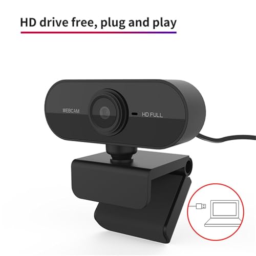 1080p Hd Streaming Webcam with Microphone for Pc Gaming - USB Desktop Camera with Fast Auto Focus & Rotatable Lens - Perfect for Video Conferencing & Live Streaming