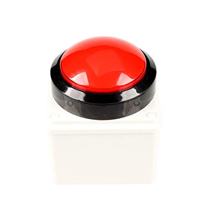 Arcade Buttons EG STARTS 100mm Big Dome Convex Type LED Lit Illuminated Push Button for Arcade Machine Video Games Parts & Red DC 12V