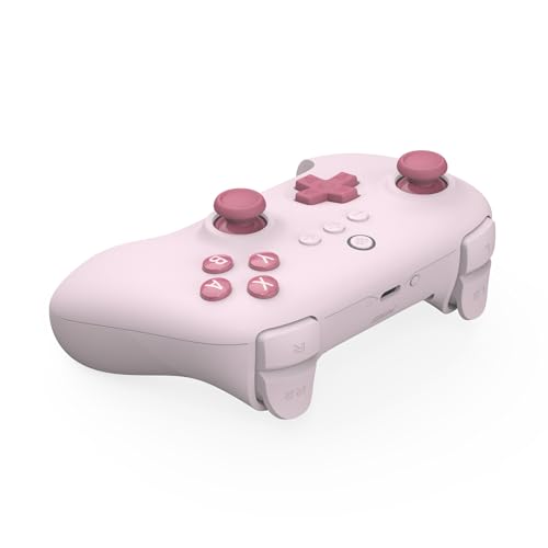 8Bitdo Ultimate C Bluetooth Controller for Switch with 6-axis Motion Control and Rumble Vibration (Pink) - color: Pink, style: Controller
