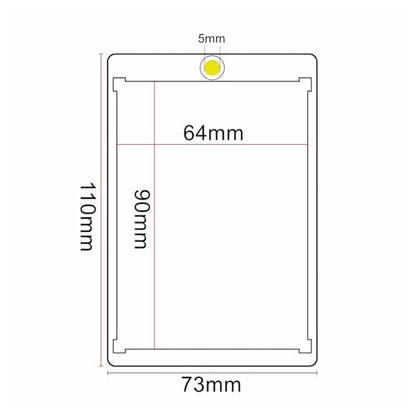6 Pack Magnetic Card Holder 130pt Thick One Touch Hard Plastic Trading Protector Case for Baseball Basketball Football Sports Cards - color: 130pt
