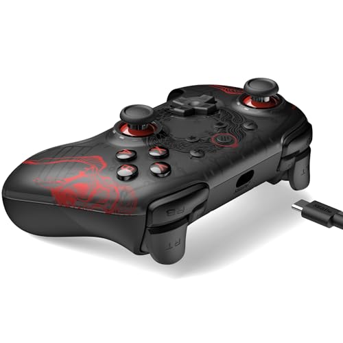 8BitDo Ultimate 2C Wired Controller for Windows PC and Android, with Hall Effect Joysticks and Hall Triggers, 1000Hz Polling Rate, and Remappable L4/R4 Bumpers - Black Myth: Wukong - color: Black Myth: Wukong