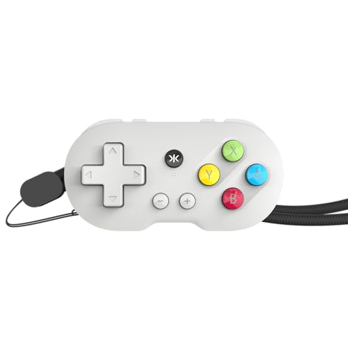 CRKD ATOM - Collectible Keychain Controller for Nintendo Switch, PC, Mac, Mobile and Smart TV (PAL Grey) - color: PAL Grey