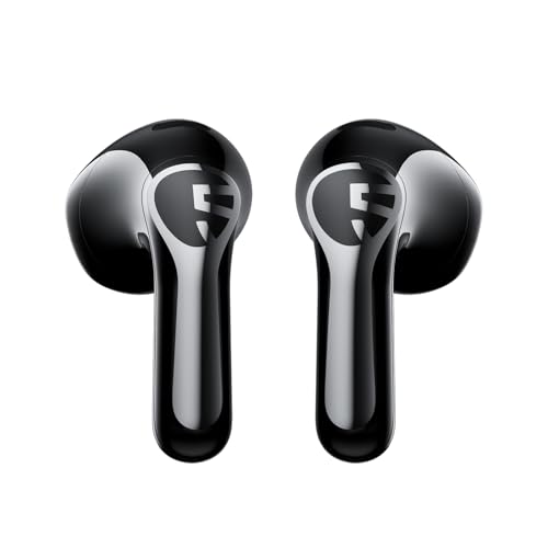 SoundPEATS Air6 HS Wireless Earbuds, Bluetooth 6.0, LDAC Hi-Res Audio for HiFi Sound, 13mm Dynamic Driver, Total 45H, Quick Charging, IPX5 Resistant, Comfortable Fit, ENC Noise Canceling, Support App - color: Black