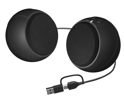 Cyber Acoustics USB-Powered 2.0 Speakers (CA-2110USB) – Modern 2.0 USB C or A Computer Speakers for Desktop PC, 12 Watts Power for Loud Sound, Compatible with PCs and Laptops - style: Sphere USB