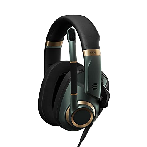 EPOS H6Pro - Closed Acoustic Gaming Headset with Mic - Over-Ear - Lift-to-Mute - Xbox/PS4/PS5/PC Headset - Gaming Accessories (Green) - color: Green, size: One-size