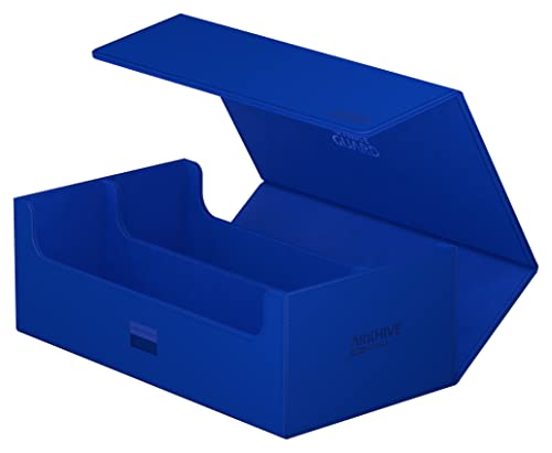 Ultimate Guard Arkhive 800+, Deck Case for 800 Double-Sleeved TCG Cards, Blue, Compatible with Boulders, Magnetic Closure & Microfiber Inner Lining - color: Blue, size: 800+
