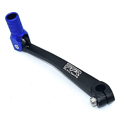CNC Aluminum Motorcycle Gear Shifter Lever, Foldable Gear Shift Lever Fits for 50cc 110cc 250cc Dirt Pit Monkey Bike Motorcycle ATV Quad Accessories Parts (Black&Blue) - color: Black&Blue