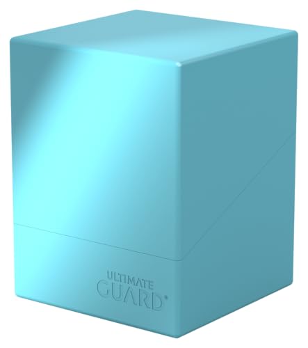 Ultimate Guard Boulder Solid 100+, Deck Case for 100 Double-Sleeved TCG Cards, Turquoise, Secure & Durable Storage for Trading Card Games, No Transparency - color: Turquoise